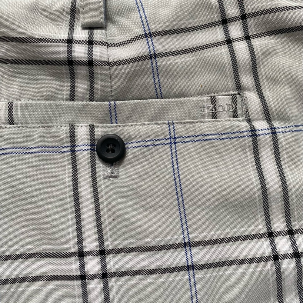 🌞3 for $15 Izod Gray Flat Front Shorts Casual Style - Picture 3 of 11